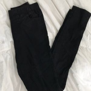Girls moto jeggings. Black. Size 10/12.